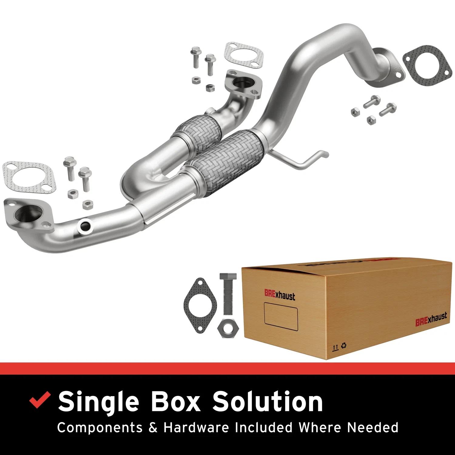 2006-2010 Hyundai Azera Direct-Fit Front Pipe Kit 107-0253